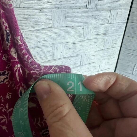 Eddie Bauer sleeveless Dress cotton floral, drawstring v-neck crisscross - Picture 6 of 9